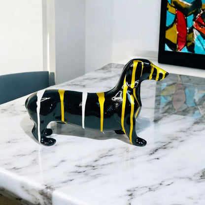 VIBRANT DACHSHUND SCULPTURE