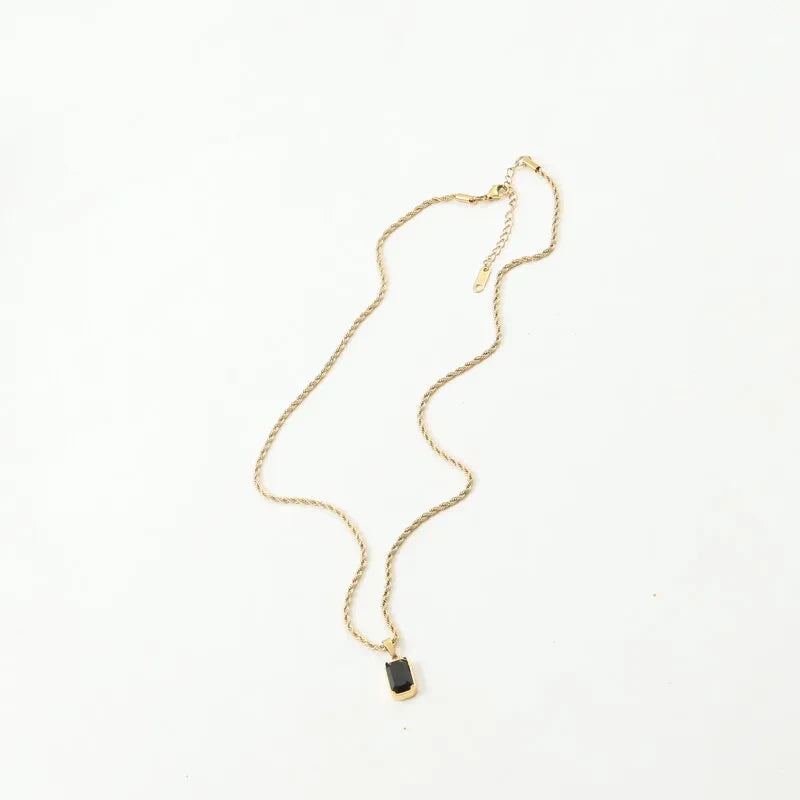 Obsidian Drop Pendant