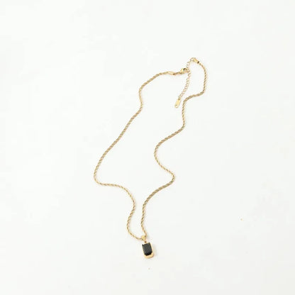 Obsidian Drop Pendant