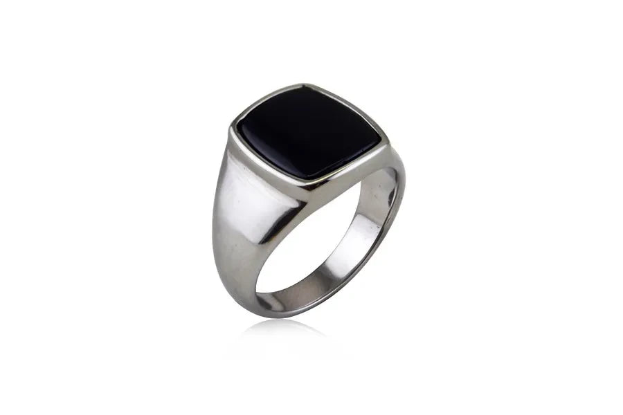 Black Stone Ring