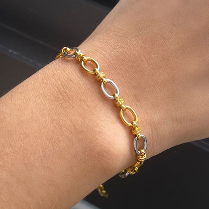 Addison Two Tone Gold Bracelet 1