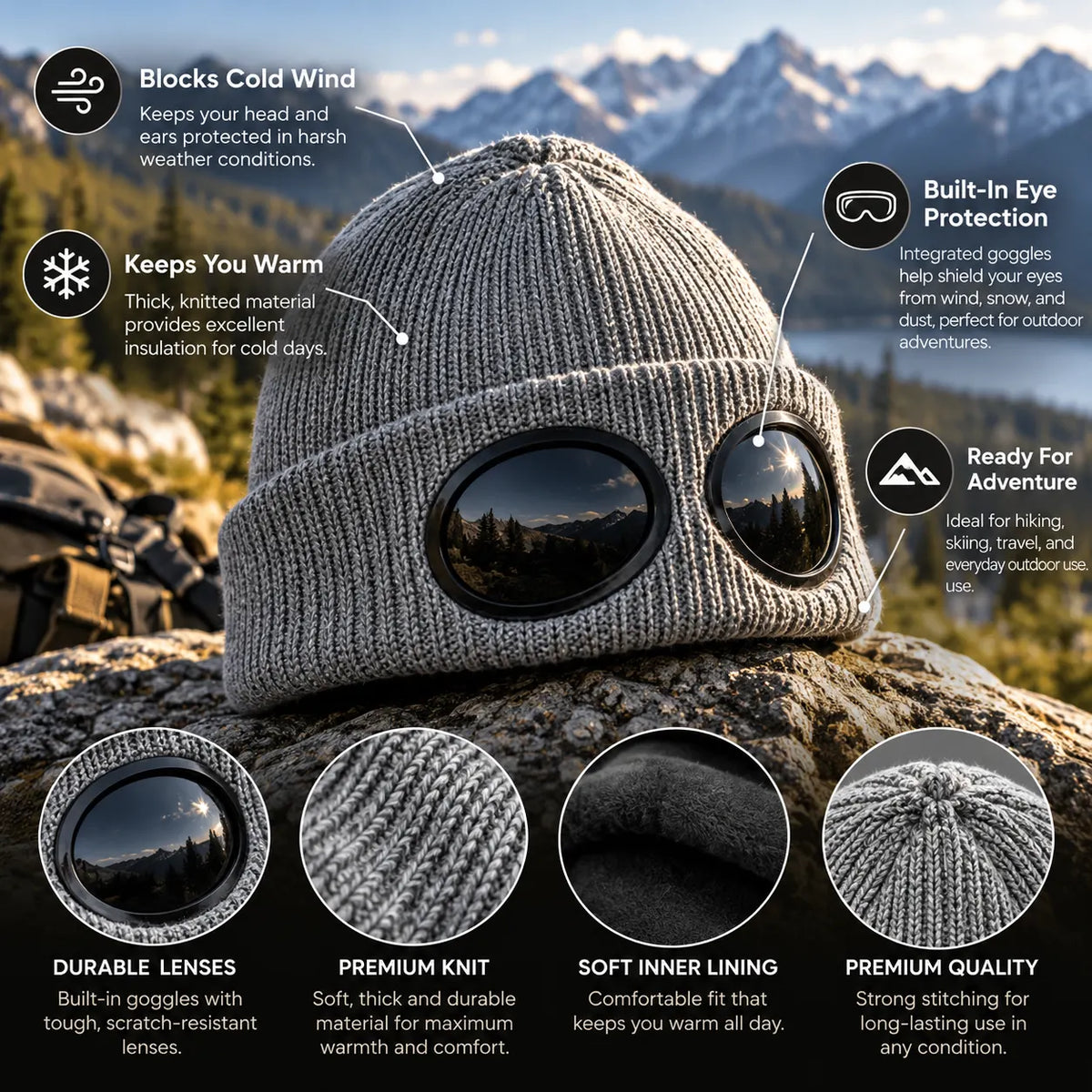 Goggles Hat