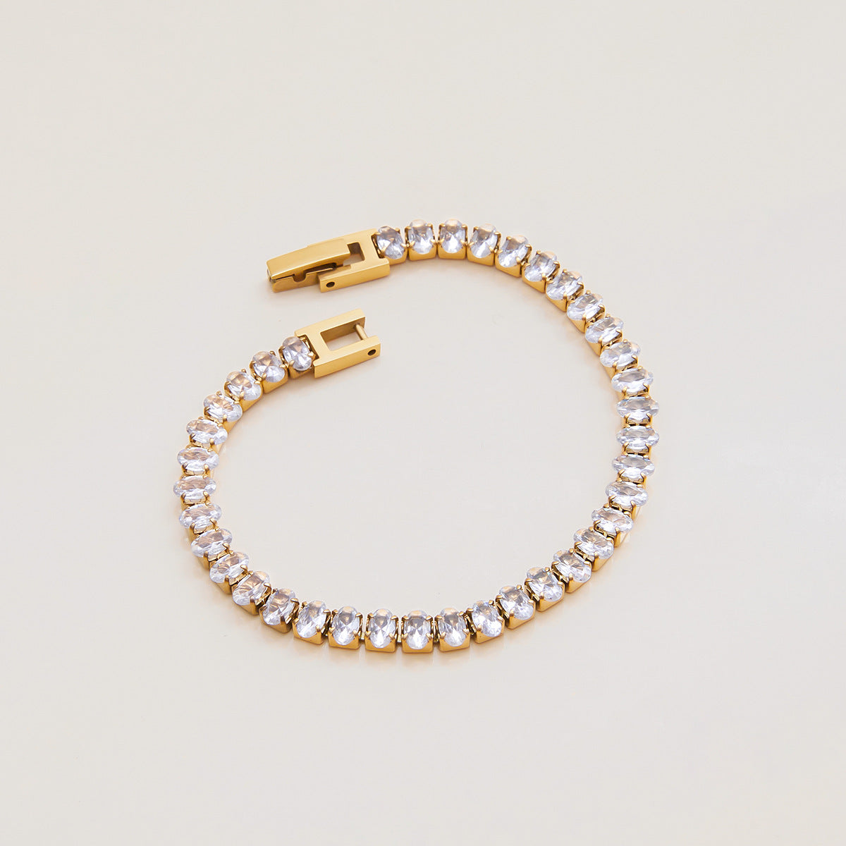 Avaria Oval Cut Tennis Bracelet 4