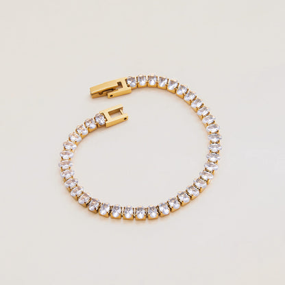 Avaria Oval Cut Tennis Bracelet 4