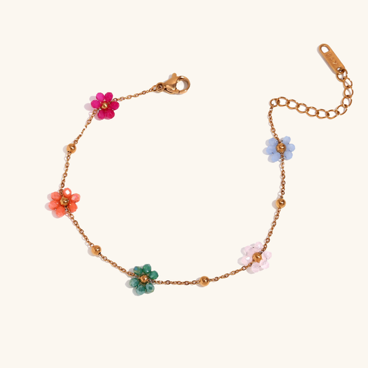 Azalea Floral Gold Bracelet 0