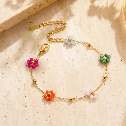 Azalea Floral Gold Bracelet 3