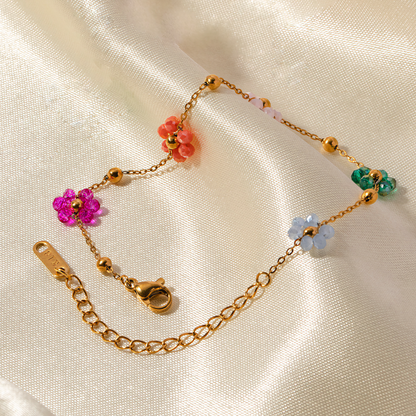 Azalea Floral Gold Bracelet 4