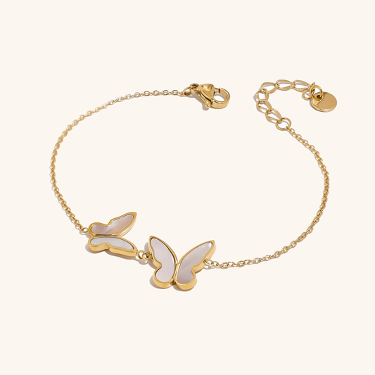Blaire Butterfly Pearl Bracelet 0