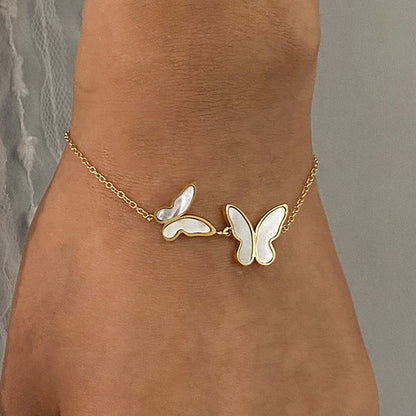 Blaire Butterfly Pearl Bracelet 4