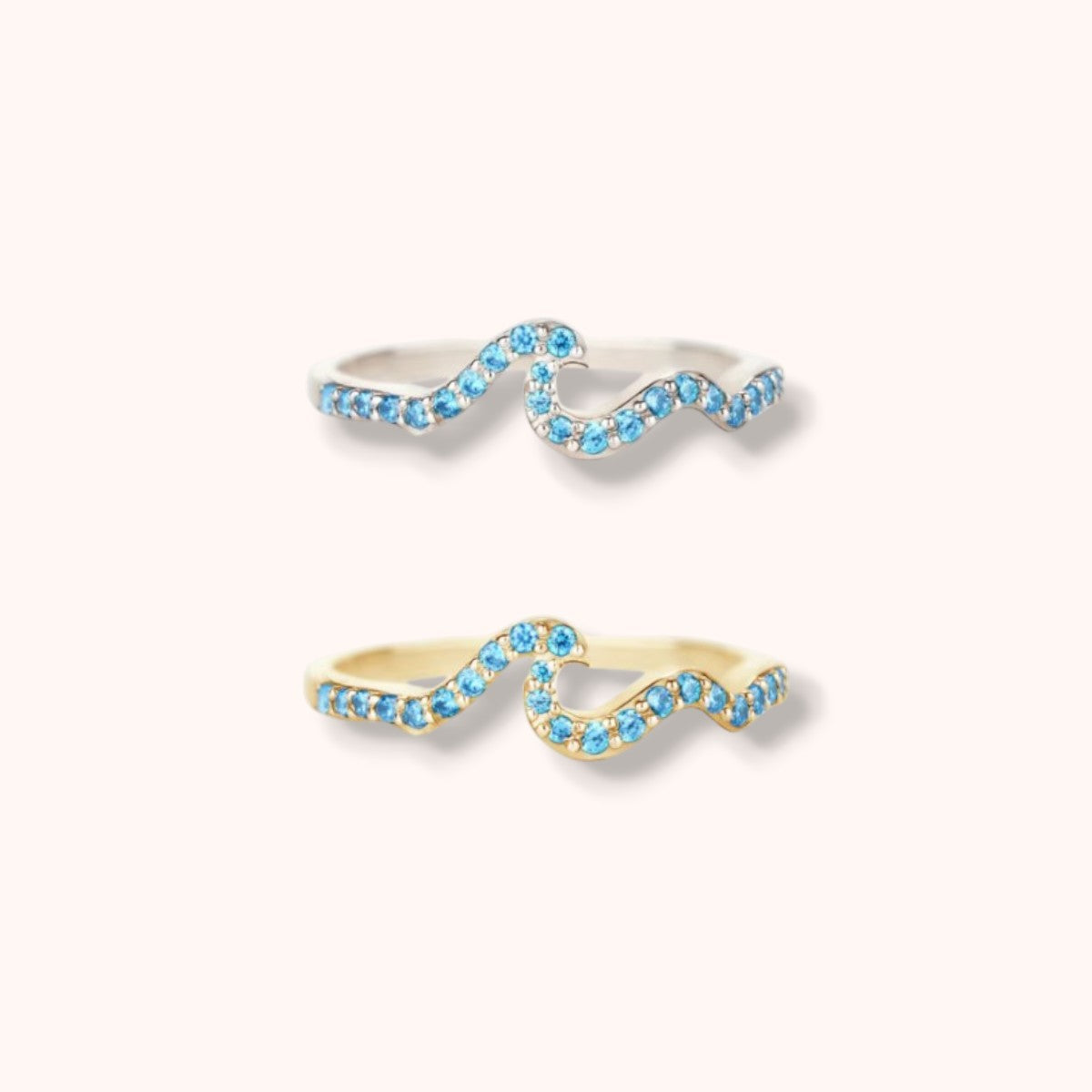 Blue Wave 925 Sterling Silver Ring