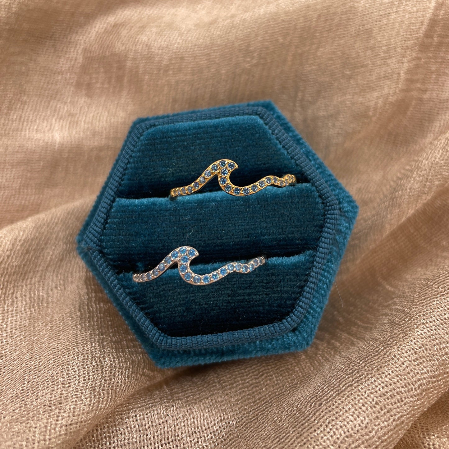Blue Wave 925 Sterling Silver Ring