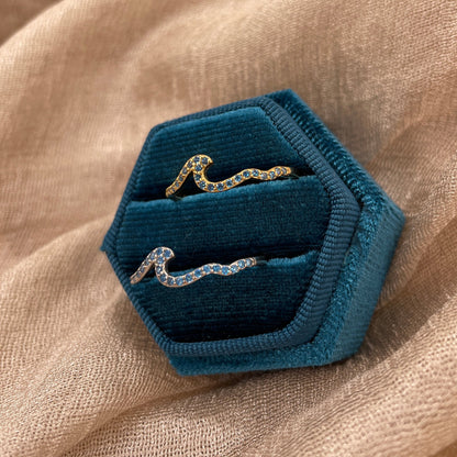 Blue Wave 925 Sterling Silver Ring