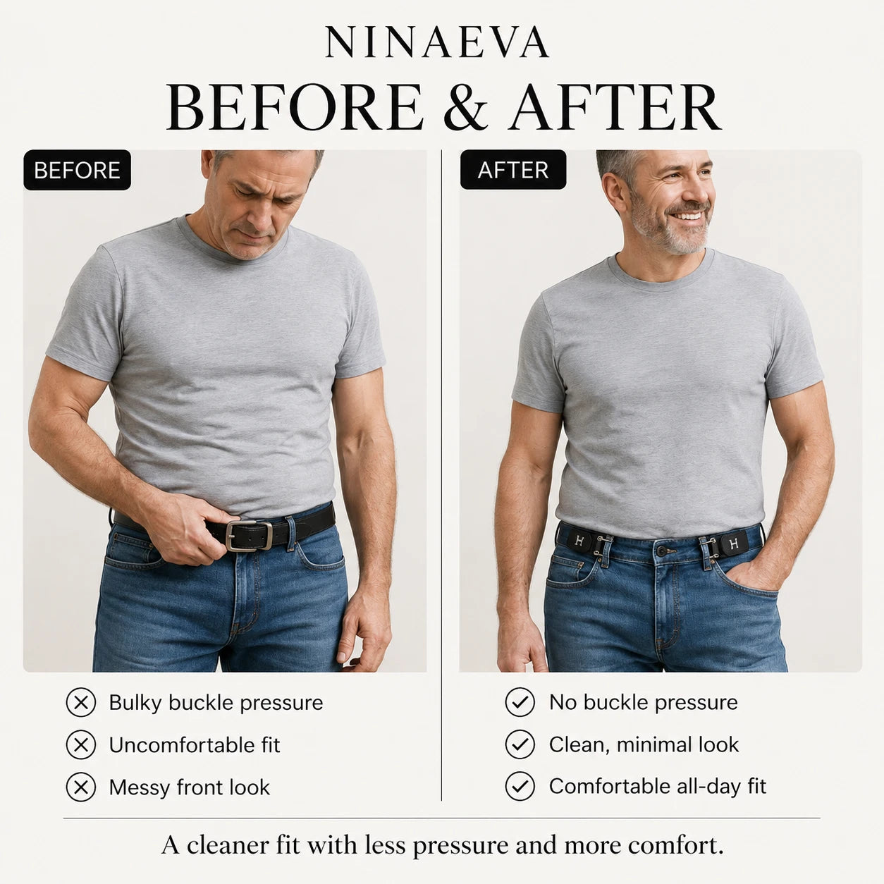 Non-Buckle Elastic Belt