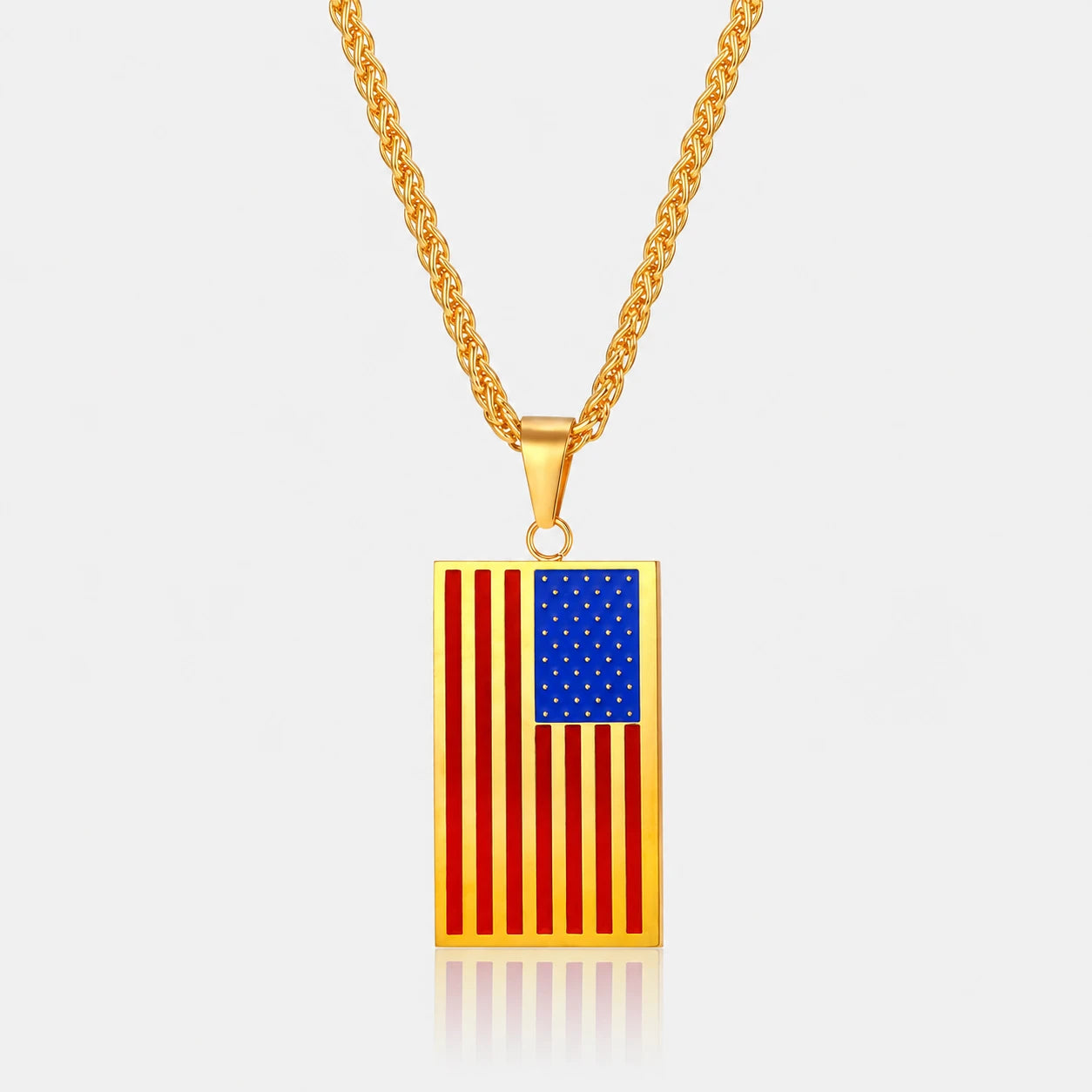 US Flag Necklace