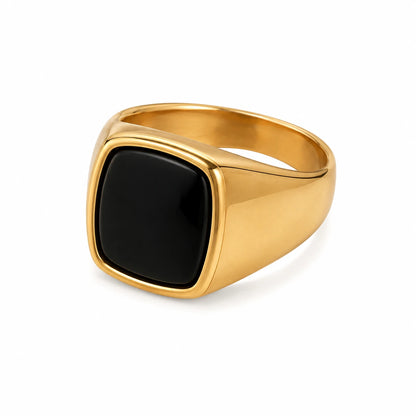 Onyx Gold Ring