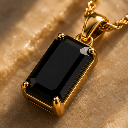 Obsidian Drop Pendant