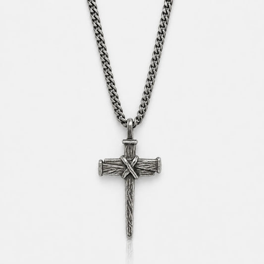 Nail Cross Necklace