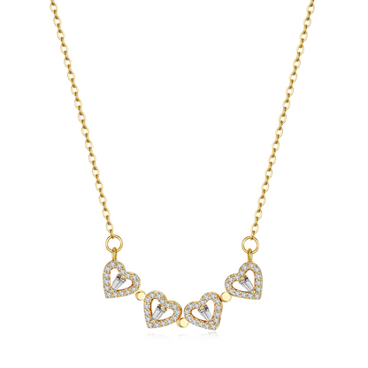 Clover Hearts Necklace 1