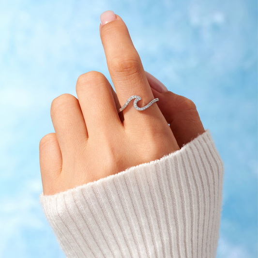 Crystal Wave Ring 0