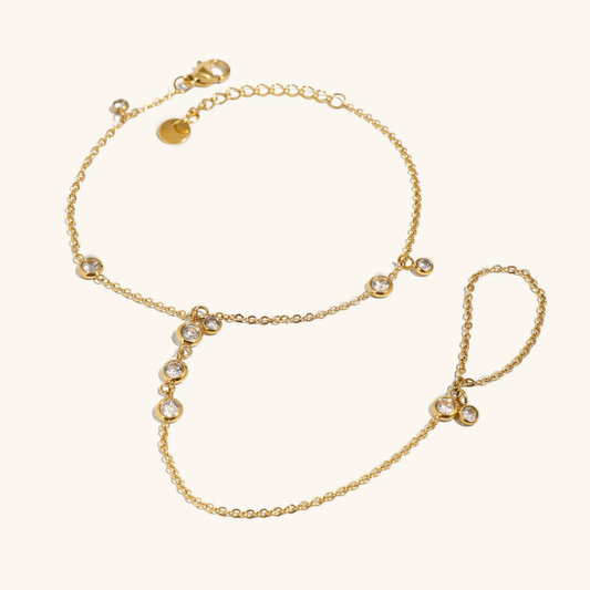 Elina Diamond Hand Chain 0