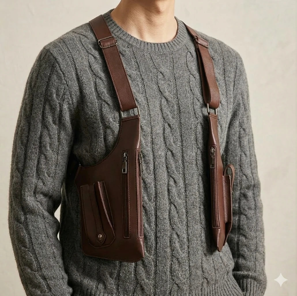 Men Vintage Leather Bag - Limited Time Offer