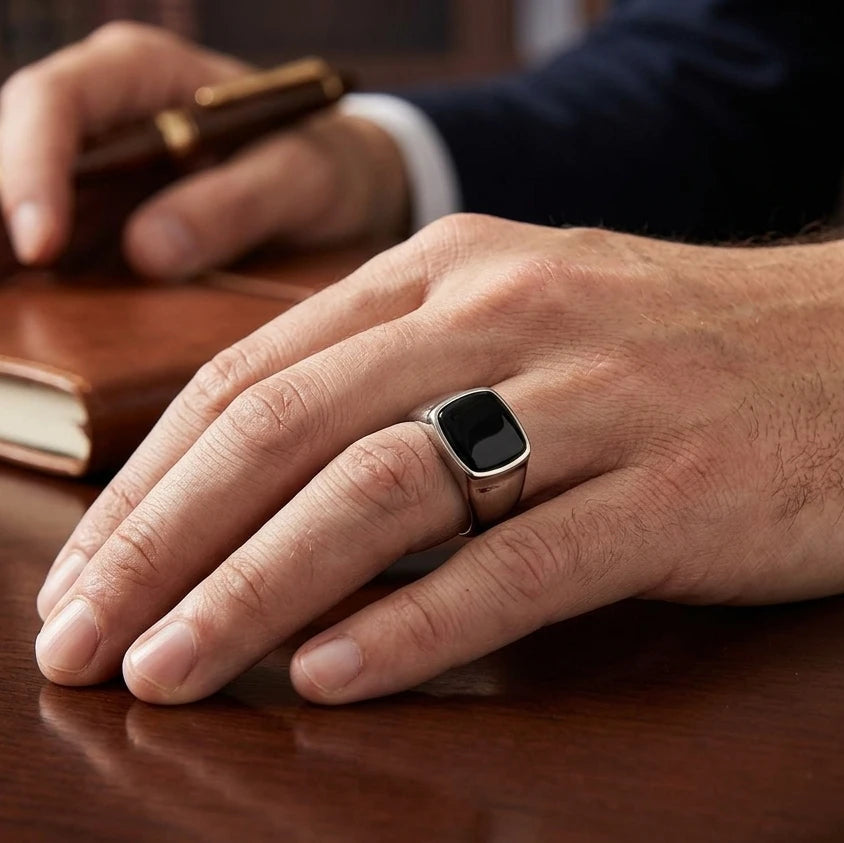 Black Stone Ring