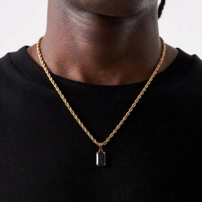 Obsidian Drop Pendant