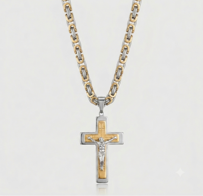 Sanctus Steel Cross Chain
