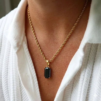 Obsidian Drop Pendant