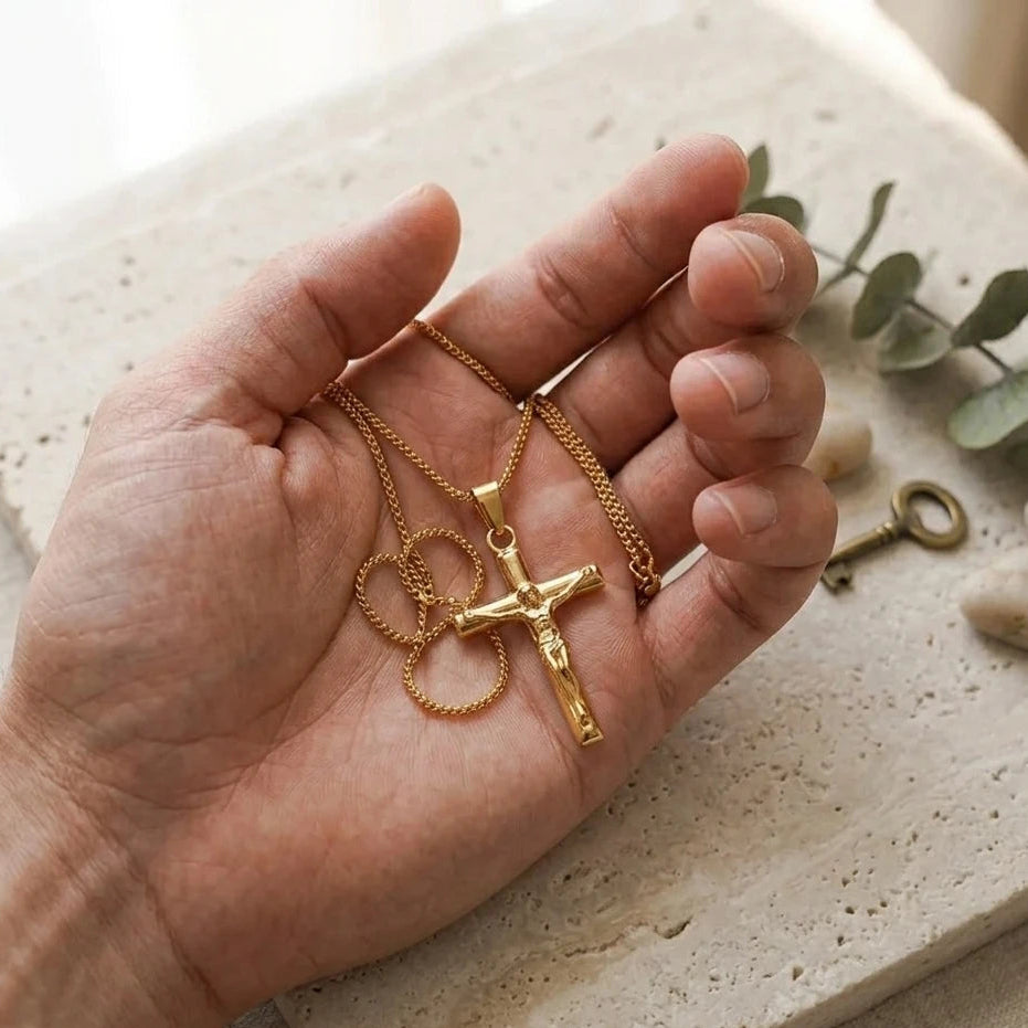Gold Crucifix Necklace