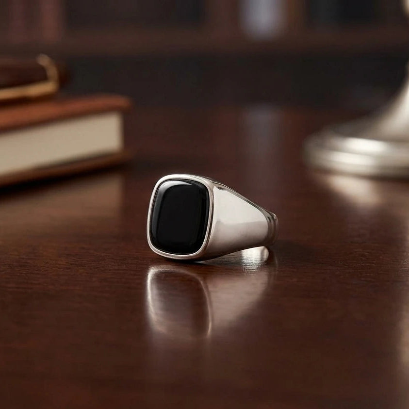 Black Stone Ring