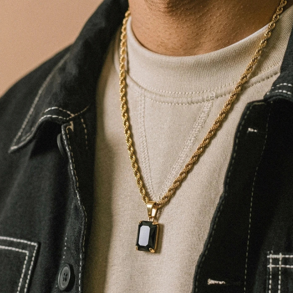 Obsidian Drop Pendant