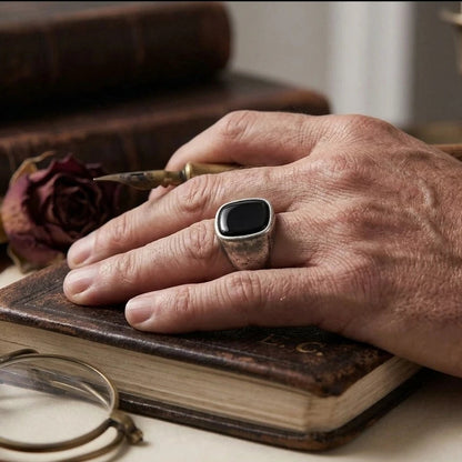 Black Stone Ring