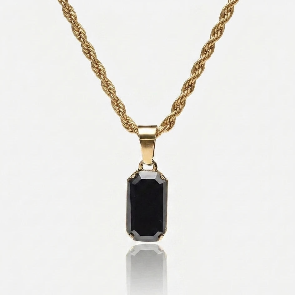 Obsidian Drop Pendant