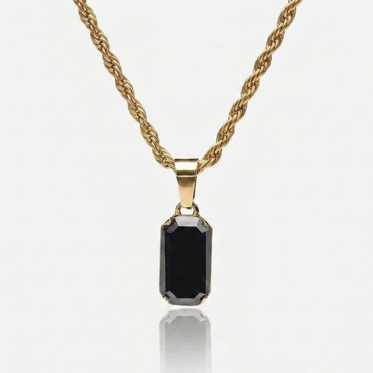 Obsidian Drop Pendant