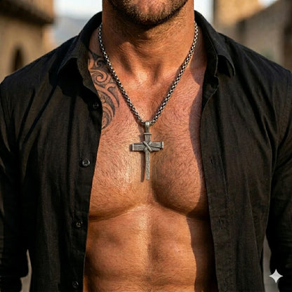 Nail Cross Necklace