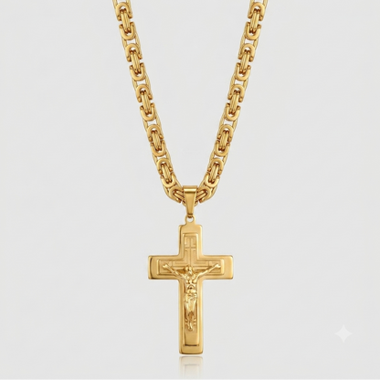 Sanctus Steel Cross Chain