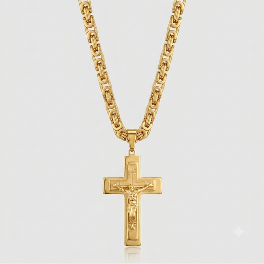 Sanctus Steel Cross Chain