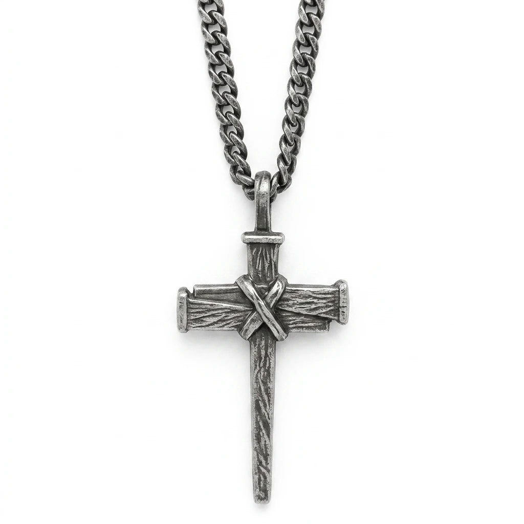 Nail Cross Necklace