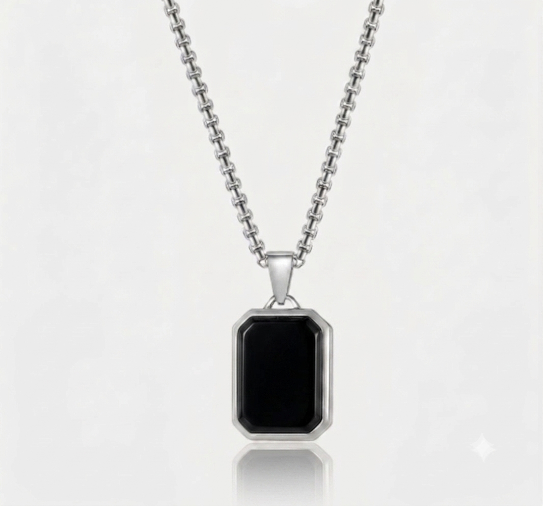 Onyx Pendant Necklace