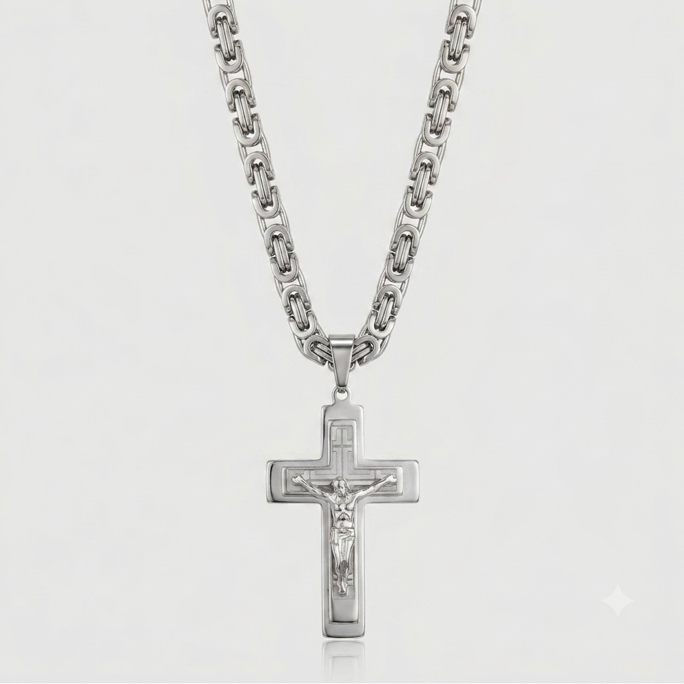 Sanctus Steel Cross Chain