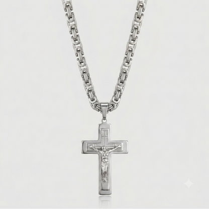 Sanctus Steel Cross Chain