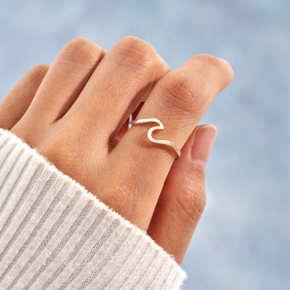 Gold Wave Ring 3