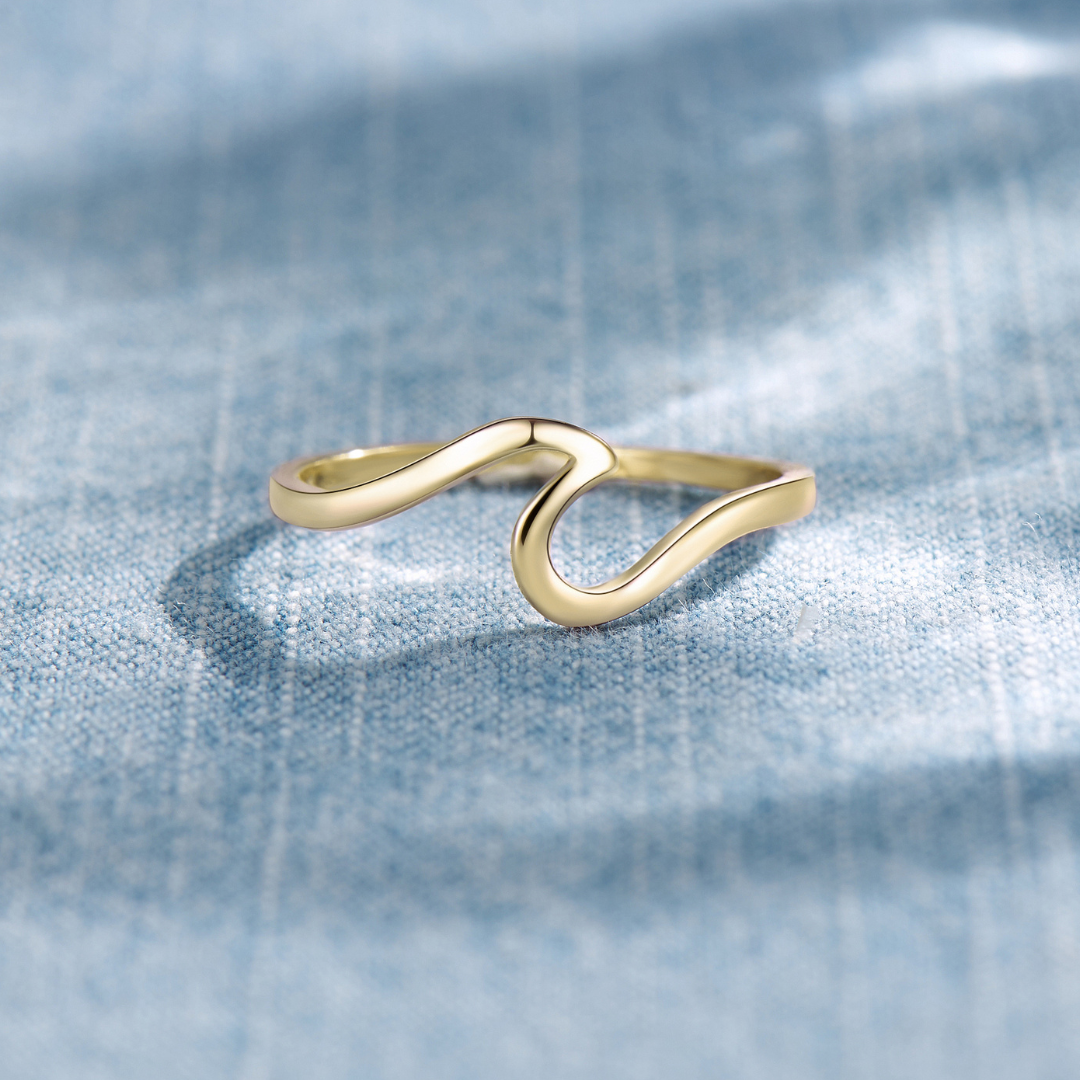 Gold Wave Ring 4