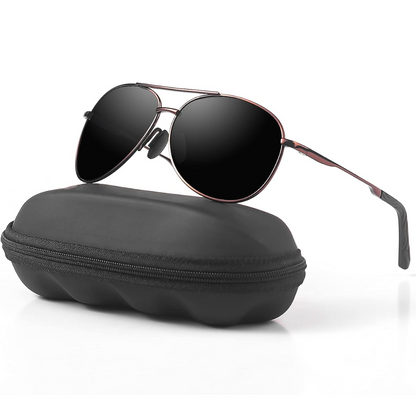 Joey Polarized Aviator Sunglasses with UV400 Protection