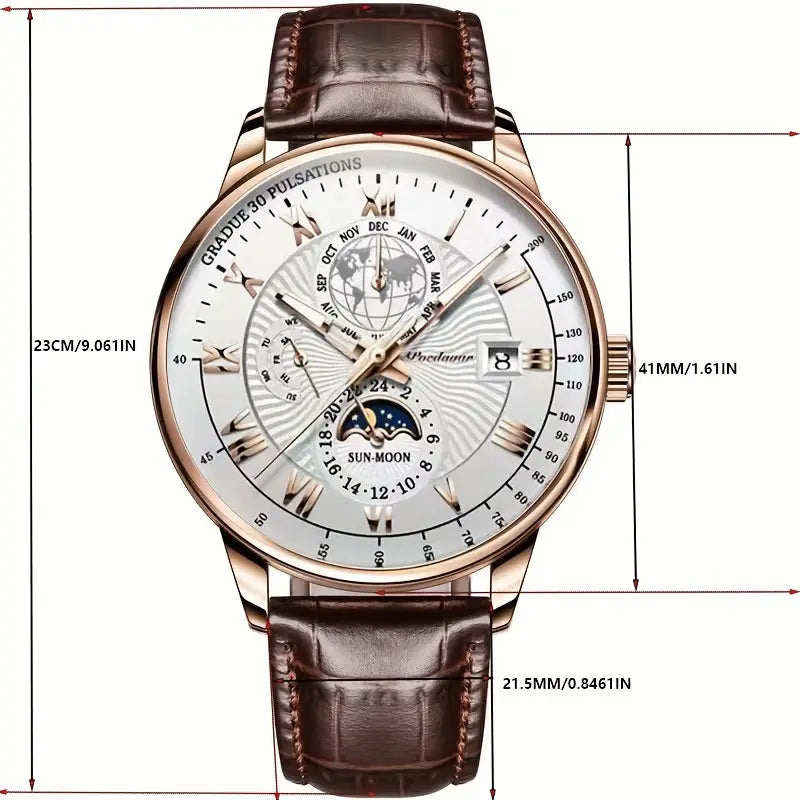 Mechanical Men’s Watch with Moonphase