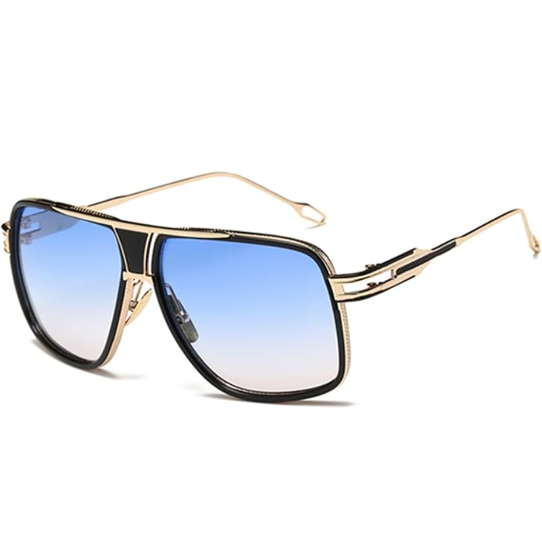 Men’s Aviator Sunglasses with Alloy Frame and UV Protection