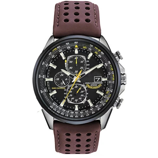 Men’s Stainless Steel Chronograph Watch with Calendar