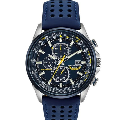 Men’s Stainless Steel Chronograph Watch with Calendar