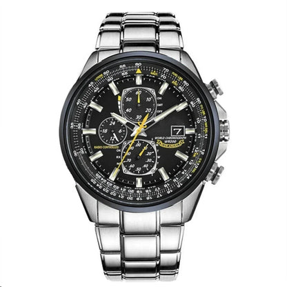 Men’s Stainless Steel Chronograph Watch with Calendar
